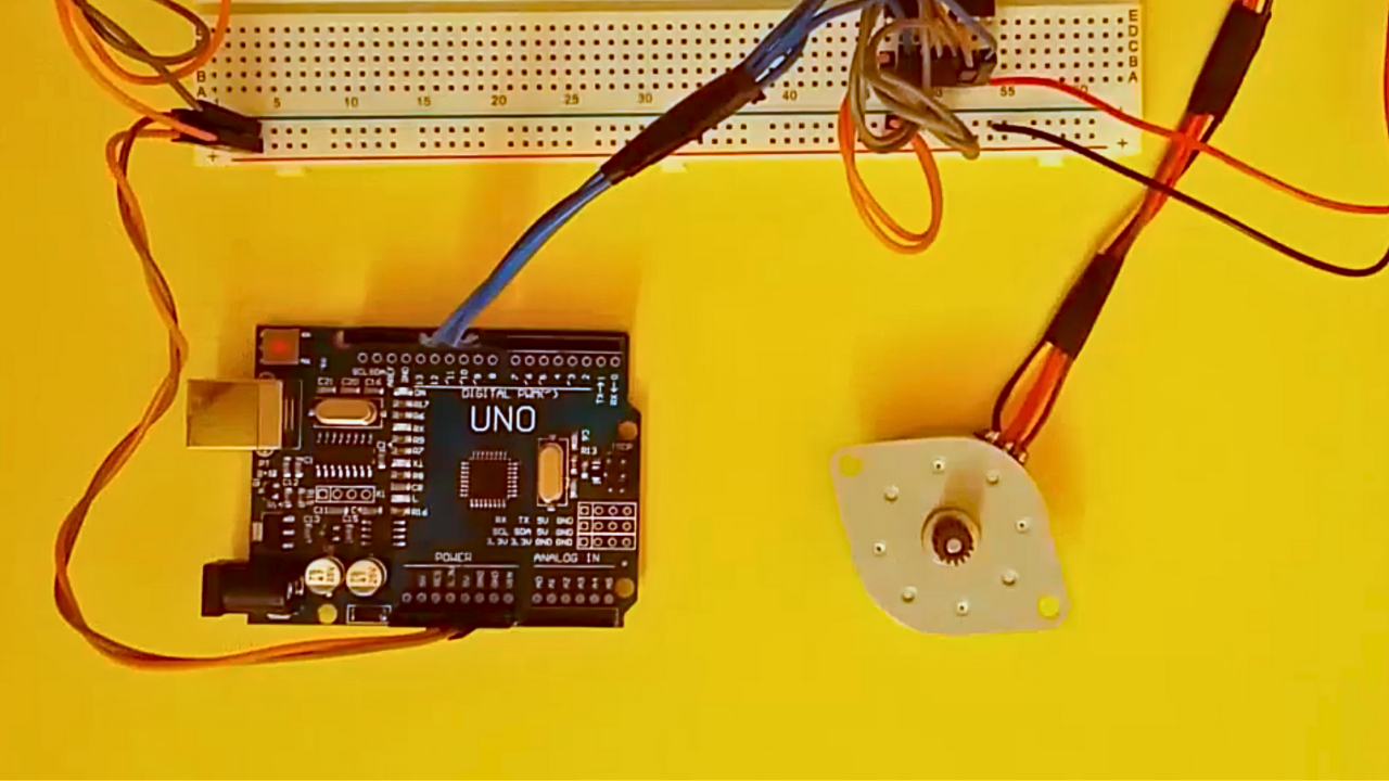 Arduino : How to Control a Stepper Motor With L293D IC Motor Driver