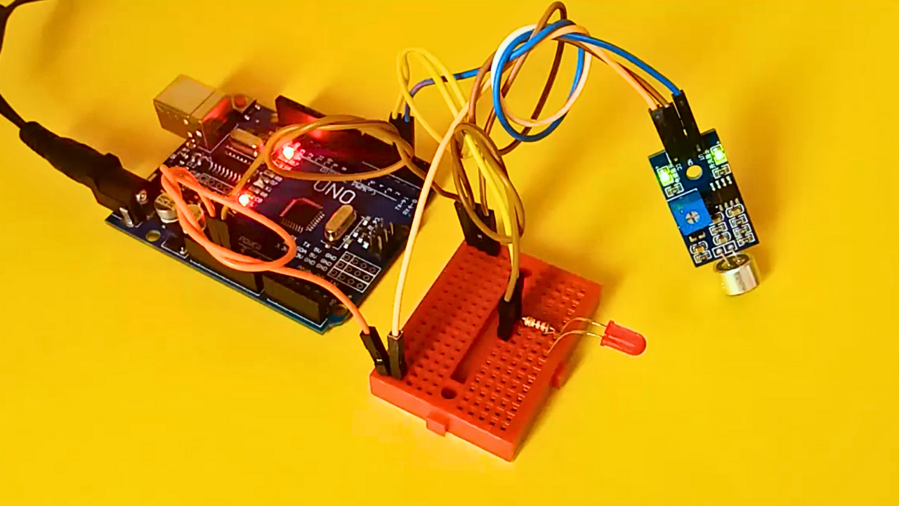 Arduino Sound Sensor Control with LED – Sound Activated Light Project