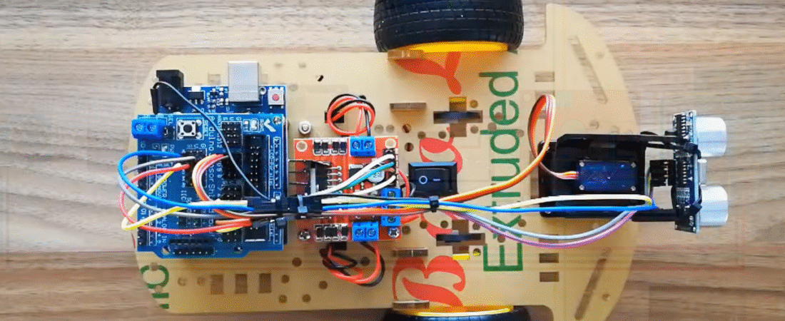 How to Make an Arduino Obstacle Avoiding Robot Car (L298N + Ultrasonic Sensor)
