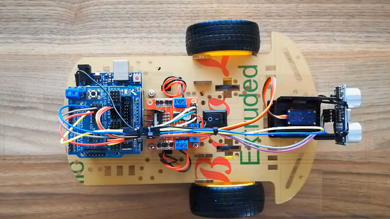 How to Make an Arduino Obstacle Avoiding Robot Car (L298N + Ultrasonic Sensor)